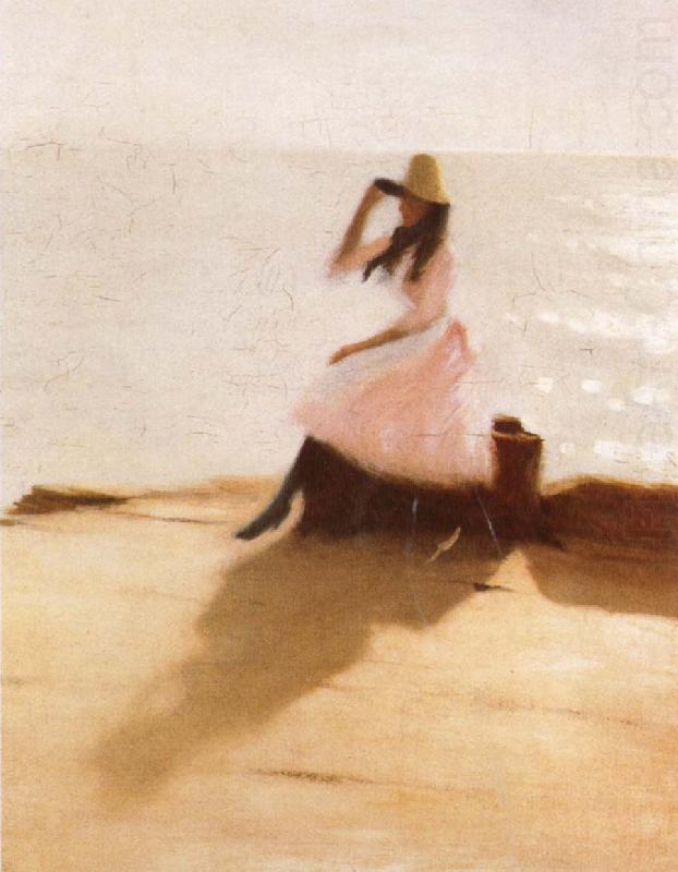 Philip Wilson Steer Young woman on the Beach china oil painting image